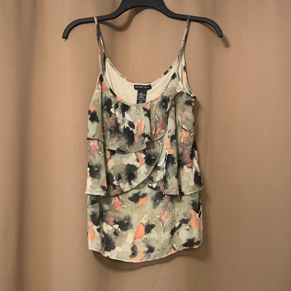 New York & Company Multicolor Layered Camisole